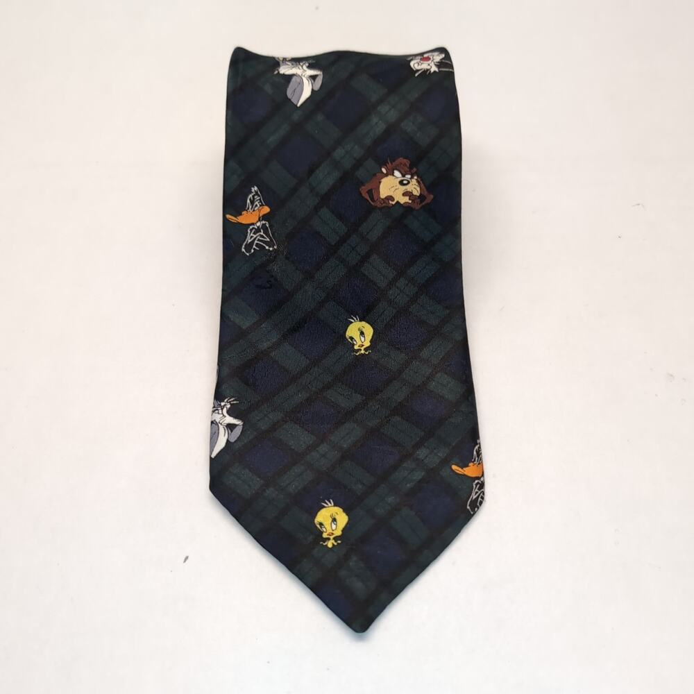 Looney Tunes Mania Mens Novelty Vintage Necktie Tie 1994‎ Warner Brothers
